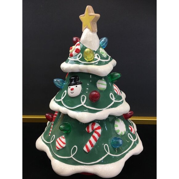 Hallmark Musical Lighted Rotating Gumdrop Christmas Tree Ceramic - Tested! - Picture 2 of 10